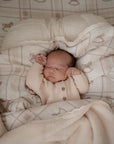 The Rocking Horse Fur Lined Cot Blanket