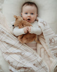 The Rocking Horse Fur Lined Cot Blanket