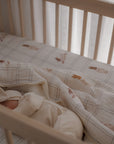 Little Cottontail Fur Lined Cot Blanket