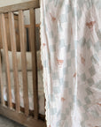 Goosey Gander Fur Lined Cot Blanket