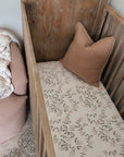Fleur Blanche Fitted Cot Sheet