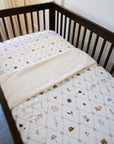 Cottage Picnic Fur Lined Cot Blanket
