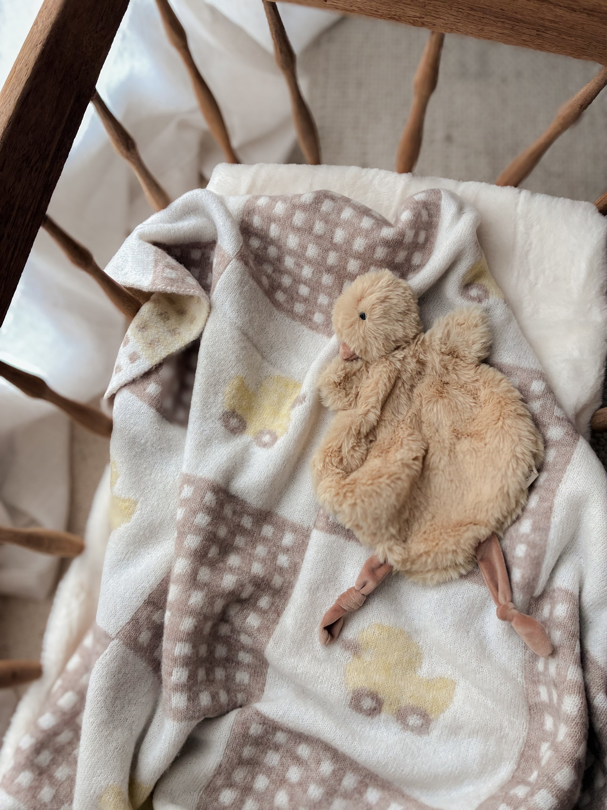 Once Upon a Duckling Knitted Blanket