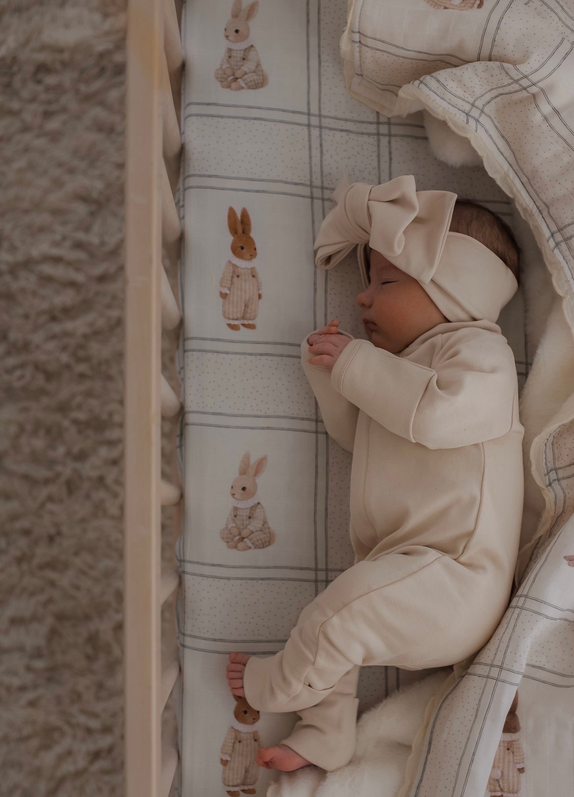 Little Cottontail Fitted Cot Sheet