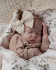 Linen Prairie Bow Headband - Ivory