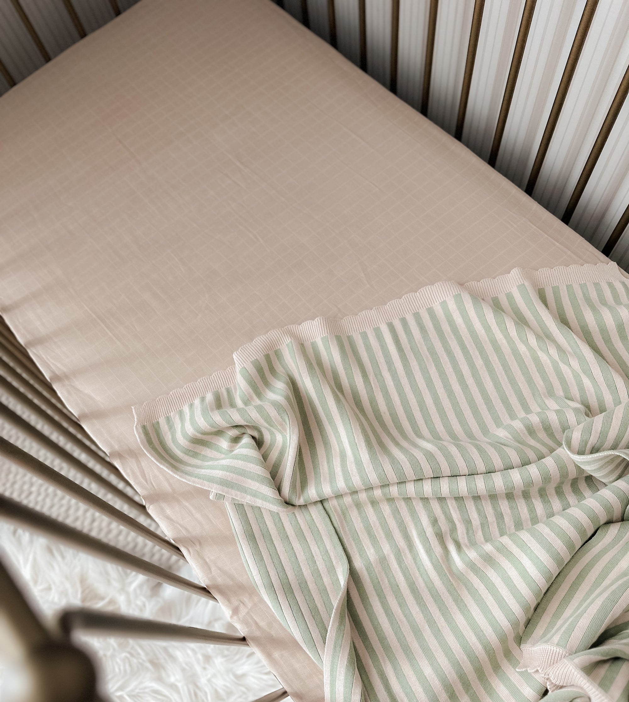 Sand Fitted Cot Sheet