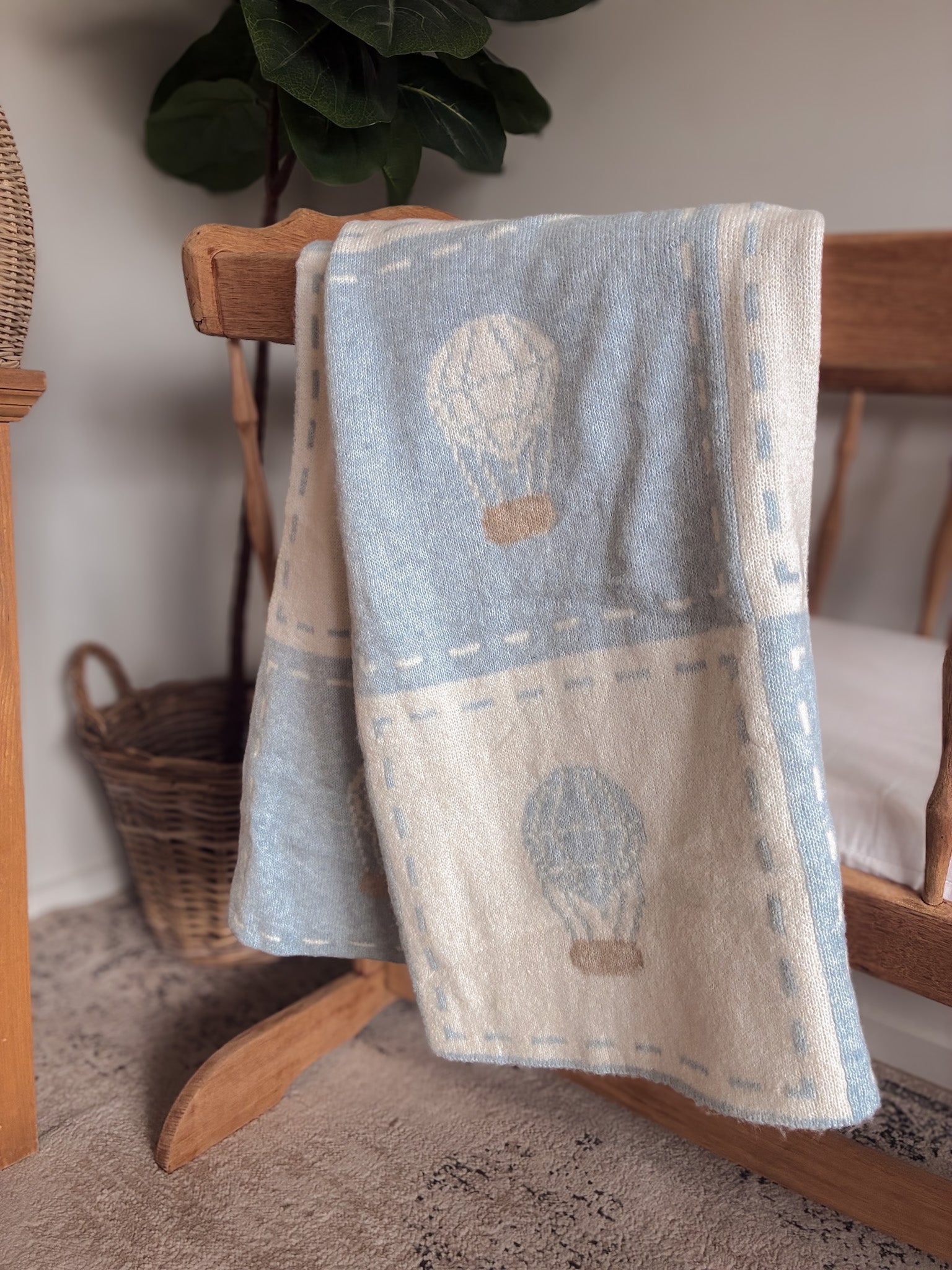 Up and Away Knitted Blanket