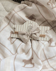 Baby Bow Headband - Mini Gingham