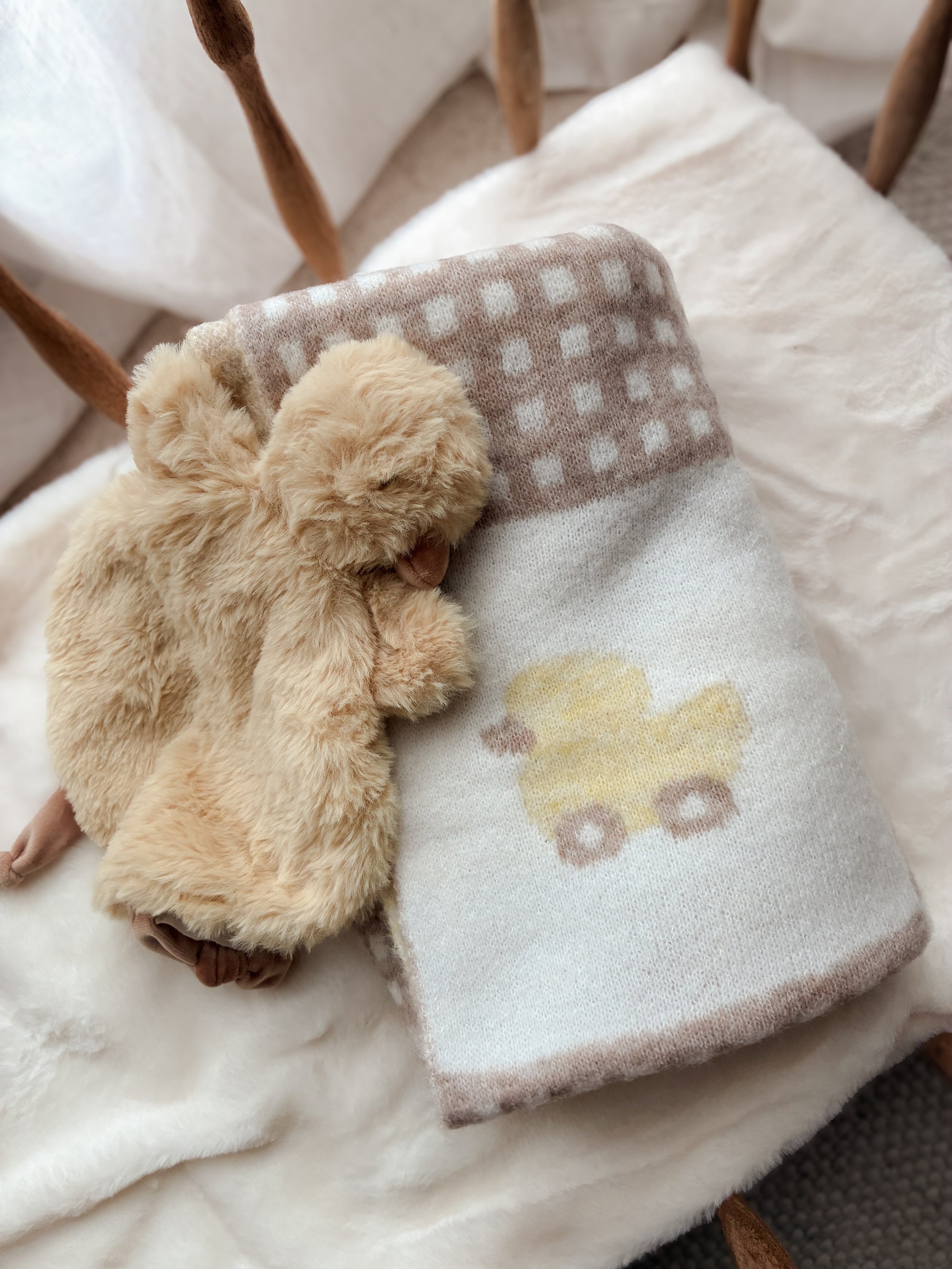Once Upon a Duckling Knitted Blanket