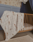 Little Cottontail Fur Lined Cot Blanket