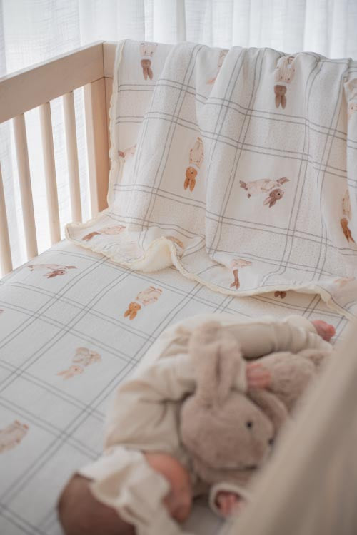 Little Cottontail Fitted Cot Sheet