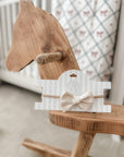 Linen Baby Bow Headband - Ivory