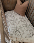 Fleur Blanche Fitted Cot Sheet