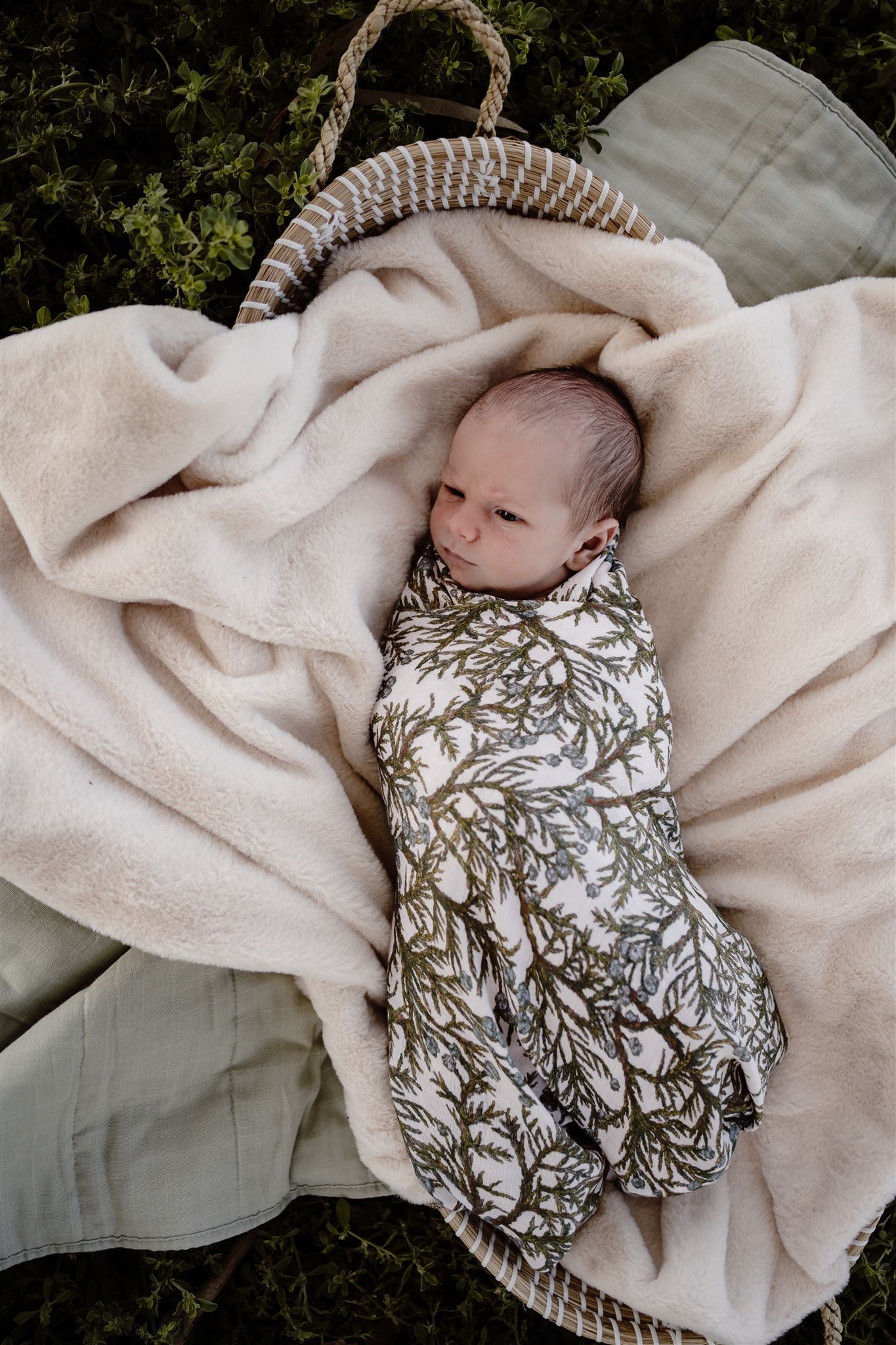 baby juniper swaddle